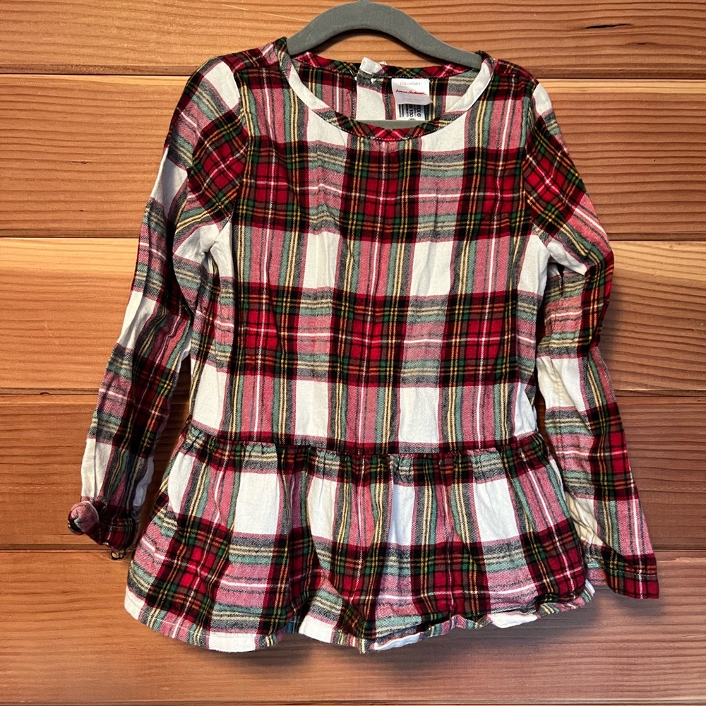 Hanna Andersson girls flannel shirt